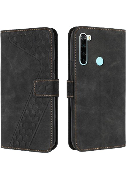 Telefon Kılıfı Için Xiaomi Redmi Not 8 Flip Folio Kickstand Cüzdan Kart Yuvaları (Yurt Dışından)