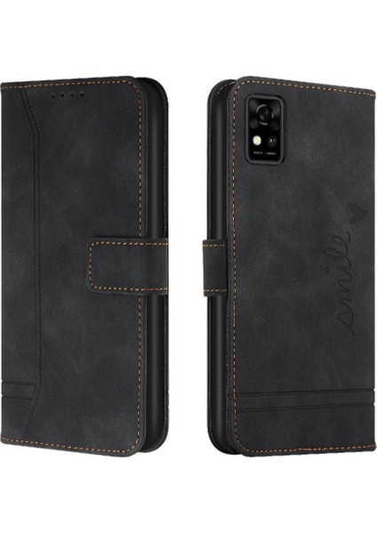 Zte Blade Phone El Kayışı Kart Yuvaları Için Telefon Kılıfı Kapak Pu Deri Flip (Yurt Dışından)
