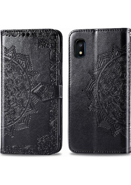 Samsung A10E Için Kılıf Deri Kılıf Kapak Çevirin Zarif Desen Darbeye (Yurt Dışından)