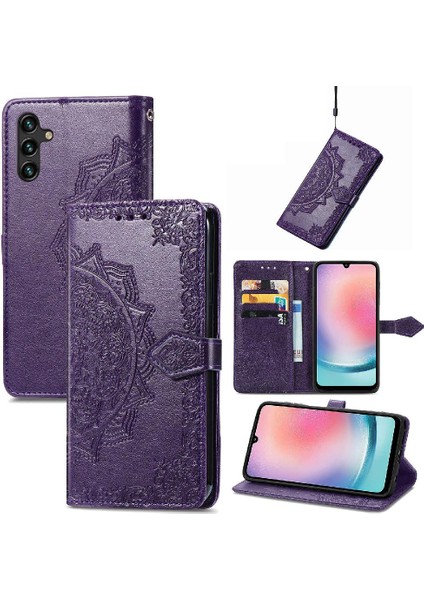 Samsung A24 4g Deri Kılıf Basit Iş Zarif Desen (Yurt Dışından) fiyatları