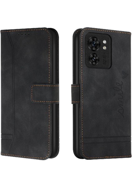 Motorola Moto Kenar 40 Flip Için Telefon Kılıfı Folio Cüzdan Kart Yuvaları Kapak Pu (Yurt Dışından)