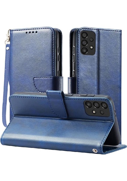 Kart Tutucu Kickstand Deri Folio ile Samsung Galaxy A52S 5g Için Kılıf (Yurt Dışından)