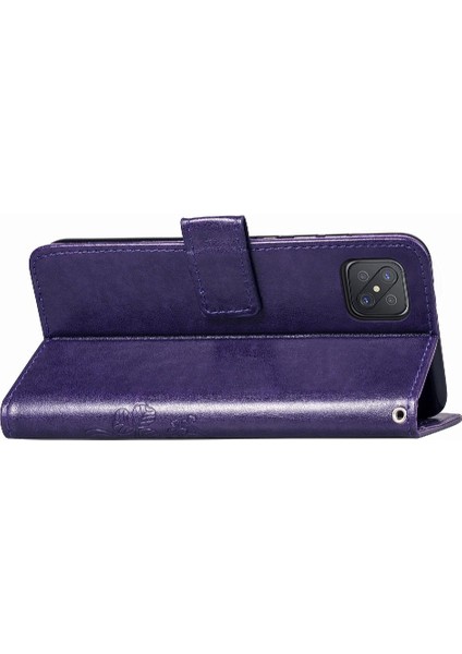 Oppo A92S Flip Kapak Kılıf Için Kılıf Zarif Iş Dört Yaprak (Yurt Dışından) fiyatları