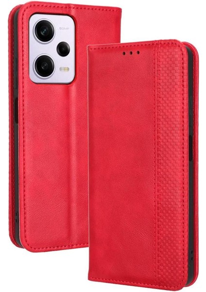 Xiaomi Redmi Not 12 Pro Artı 5g Manyetik Kapatma Cüzdan Pu (Yurt Dışından)