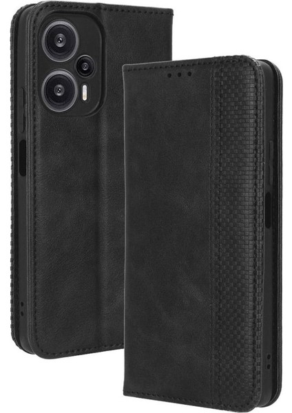 Xiaomi Poco F5 5g Cüzdan Manyetik Kapatma Pu Deri Kılıf (Yurt Dışından)