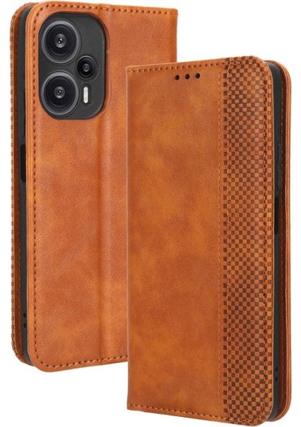 Xiaomi Poco F5 5g Cüzdan Manyetik Kapatma Pu Deri Kılıf (Yurt Dışından)