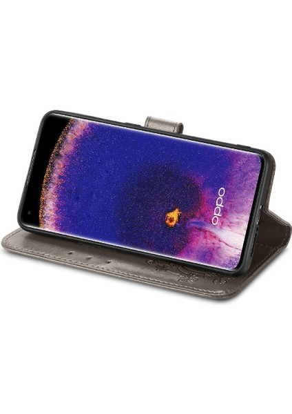 Oppo Bulmak Için Kılıf X5 Pro Deri Kılıf Kısa Kayış Kapak Kapak Dört Yaprak (Yurt Dışından)