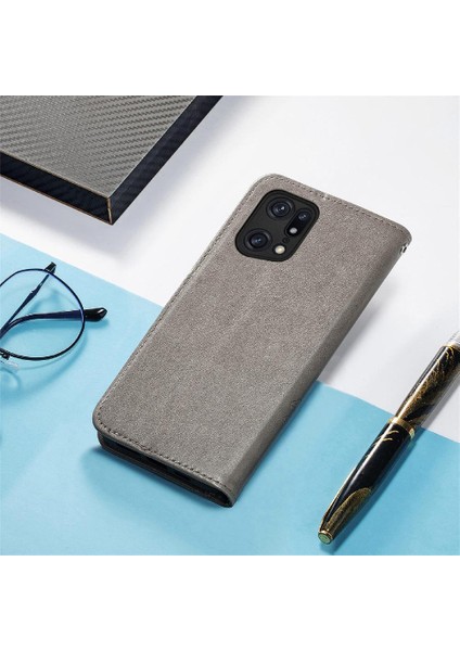 Oppo Bulmak Için Kılıf X5 Pro Deri Kılıf Kısa Kayış Kapak Kapak Dört Yaprak (Yurt Dışından)