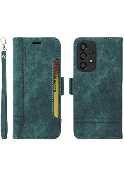 Samsung Galaxy A53 5g Tpu Deri Manyetik Kart Yuvaları Cüzdan Flip Case (Yurt Dışından)
