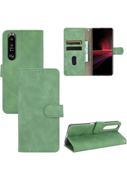 Kart Tutucu Kickstand ile Sony Xperia 1 Iii Koruyucu Kapak Için Kılıf (Yurt Dışından)