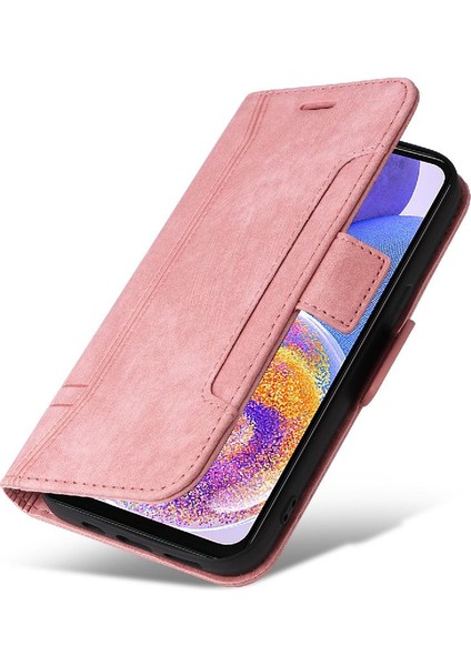 Samsung Galaxy A23 4g/5g Için Kılıf Cüzdan Kapak Çevirin Kart Yuvaları Tpu Deri (Yurt Dışından)