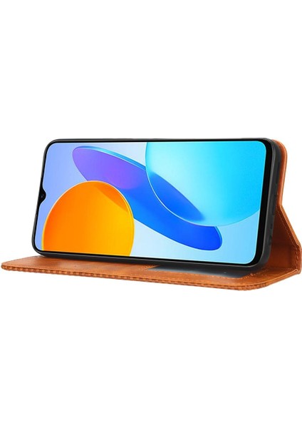 Onur Için Kılıf X8 5g/x6 4g Cüzdan Manyetik Kapatma Pu Deri (Yurt Dışından)