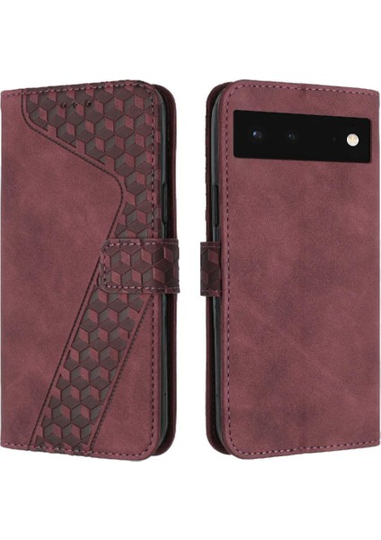 Google Piksel 6 Flip Folio Cüzdan Manyetik Kart Yuvaları Kapak Için Telefon Kılıfı (Yurt Dışından)