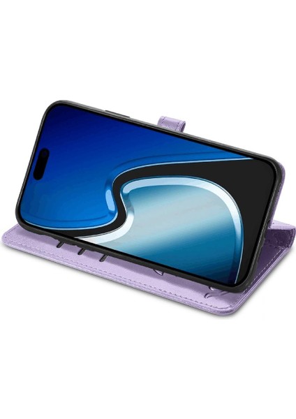 Iphone 15 Için Kılıf Kapak Kapak Kısa Kayış Deri Kılıf Karikatür Hayvanlar (Yurt Dışından) modelleri