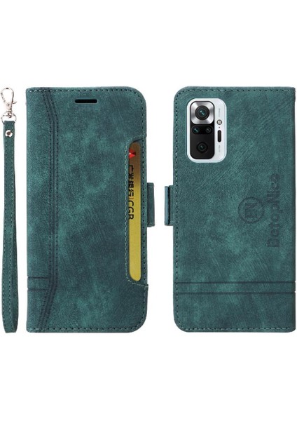 Xiaomi Redmi Not 10 Pro Tpu Deri Manyetik Kart Yuvaları Cüzdan (Yurt Dışından)