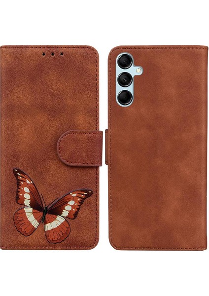 Samsung Galaxy M14 5g Kart Yuvaları Için Kılıf Renk Baskılı Kelebek Flip (Yurt Dışından)