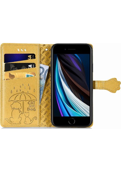 Iphone 8 / 7 / 6 Flip Kapak Kısa Kayış Deri Kılıf Karikatür (Yurt Dışından) fiyatları