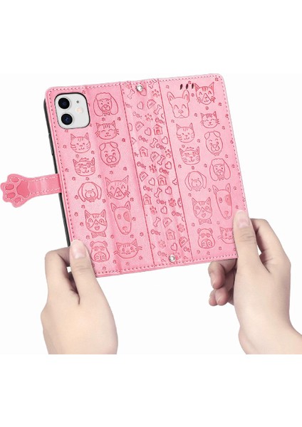 Iphone 12 Için Kılıf Mini Kapak Kapak Karikatür Hayvanlar Darbeye Deri (Yurt Dışından)