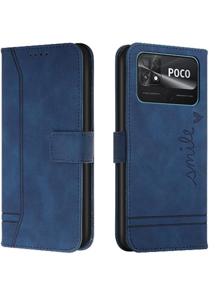 Telefon Kılıfı Için Xiaomi Poco C40 Pu Deri Kart Yuvaları Kapak Manyetik Kapak (Yurt Dışından) indirimleri
