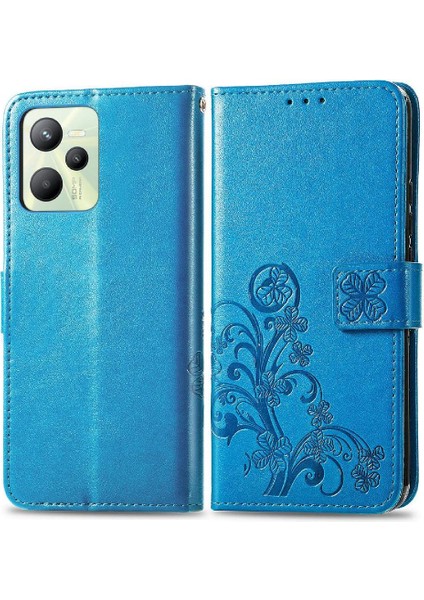 Realme C35 Zarif Iş Kısa Kayış Dört Yapraklı Yonca Durumda (Yurt Dışından)