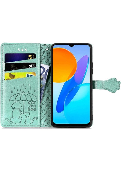 Huawei Onur X8 5g Karikatür Hayvanlar Için Kılıf Deri Kılıf Kapak Kapak Kısa (Yurt Dışından)