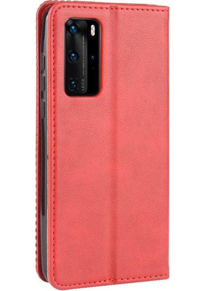 Huawei P40 Pro Manyetik Kapatma Pu Deri Cüzdan Için Kılıf (Yurt Dışından) fırsatları