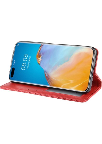 Huawei P40 Pro Manyetik Kapatma Pu Deri Cüzdan Için Kılıf (Yurt Dışından) indirimleri