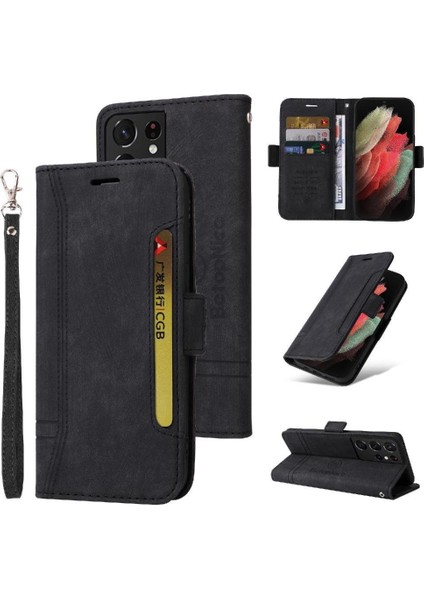 Samsung Galaxy S21 Ultra 5g Için Kılıf Cüzdan Kapak Çevirin Kart Yuvaları Tpu (Yurt Dışından)