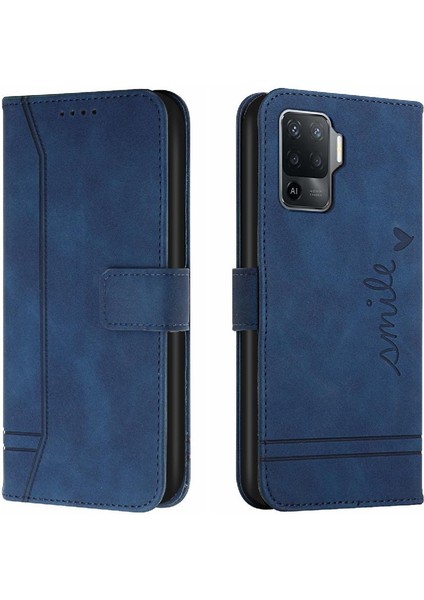 Oppo Phone 5 Lite Için Telefon Kılıfı Kart Yuvaları Kapak Pu Deri El Kayışı (Yurt Dışından) indirimleri