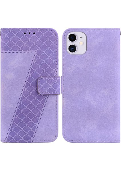 Iphone 11 Için Telefon Kılıfı Cüzdan Flip Folio Kapak Kart Yuvası Fonksiyonu Pu (Yurt Dışından)