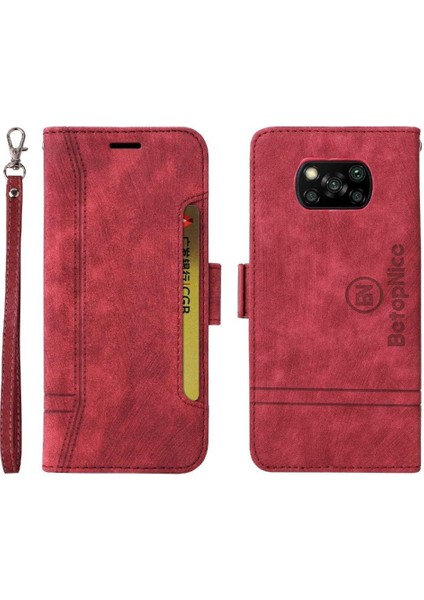 Xiaomi Poco X3 Nfc Cüzdan Kapak Çevirin Kart Yuvaları Tpu Deri (Yurt Dışından)