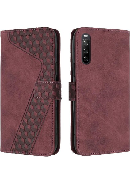 Sony Xperia 10 Iv Için Telefon Kılıfı Cüzdan Flip Folio Kart Yuvaları Kapak (Yurt Dışından)