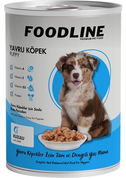 Kuzu Etli Yavru Köpek Konservesi 400 gr x 24 Adet