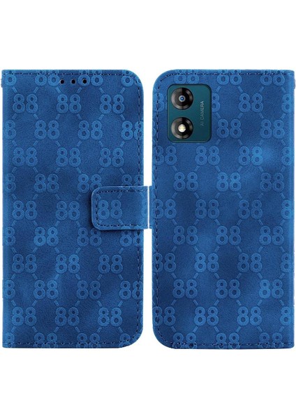 Motorola Moto E13 Için Telefon Kılıfı Pu Deri Kart Tutucu Cüzdan Kapak 8 (Yurt Dışından)