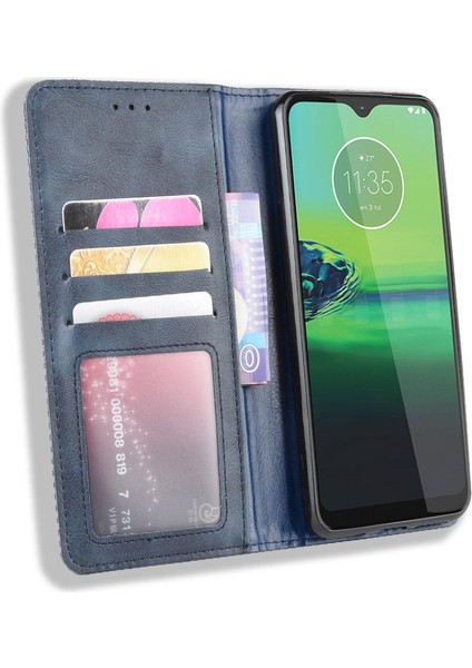 Motorola Moto G8 Oynamak Için Kılıf Manyetik Kapatma Cüzdan Pu Deri (Yurt Dışından) indirimleri