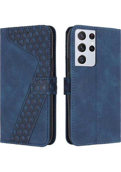 Samsung Galaxy S21 Ultra Cüzdan Flip Için Telefon Kılıfı Folio Kart Yuvaları Kapak (Yurt Dışından)