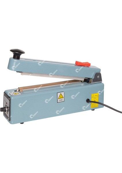 Jebrini Makine Masa Tipi Manuel Poşet Yapıştırma Kapatma Makinası 300 mm -Ortdan Kesmeli (Metal Gövde) Yedek Tel + Teflon Hediyeli