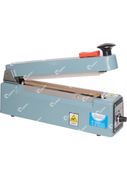 Jebrini Makine Masa Tipi Manuel Poşet Yapıştırma Kapatma Makinası 300 mm -Ortdan Kesmeli (Metal Gövde) Yedek Tel + Teflon Hediyeli