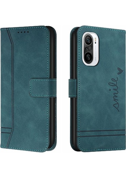 Telefon Kılıfı Için Xiaomi Poco F3 El Kayışı Flip Folio Cüzdan Manyetik Pu (Yurt Dışından)