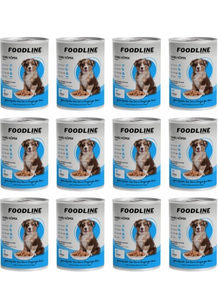 Kuzu Etli Yavru Köpek Konservesi 400 gr x 12 Adet