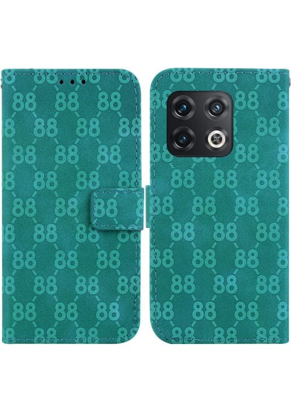Oneplus 10 Pro 5g Için Telefon Kılıfı Kickstand Kart Tutucu Cüzdan Kapak Çift (Yurt Dışından)