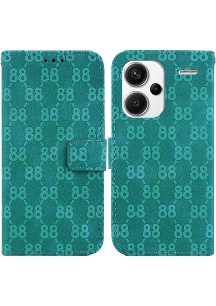 Telefon Kılıfı Için Xiaomi Redmi Not 13 Pro Artı Pu Deri Kickstand Cüzdan 8 (Yurt Dışından)