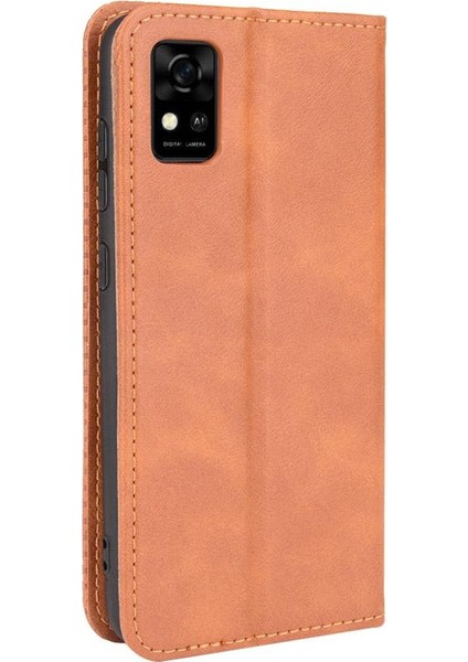 Zte Blade Magnetic Manyetik Kapatma Pu Deri Cüzdan Kılıf (Yurt Dışından)