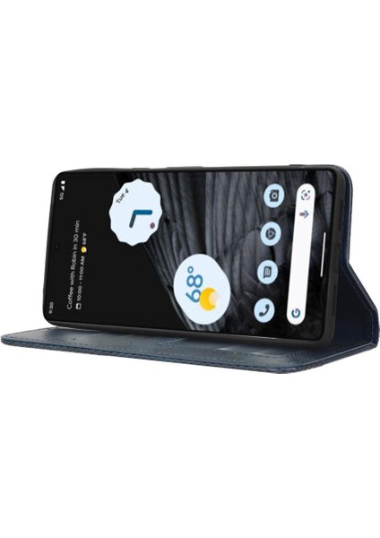 Google Piksel 7 Pro 5g Pu Deri Cüzdan Manyetik Kapatma Için Kılıf (Yurt Dışından)