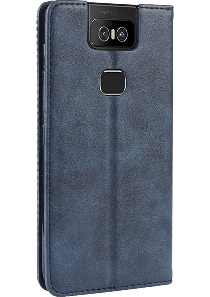 Asus Zenfone 6 Için Kılıf Pu Deri Manyetik Kapatma Cüzdan (Yurt Dışından)