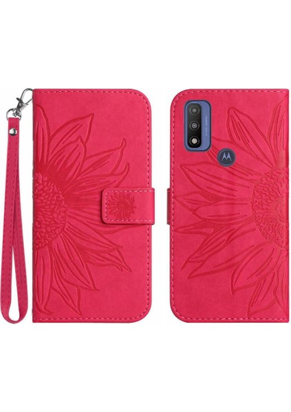 Motorola Moto G Saf 2021 Flip Cüzdan Telefon Kılıfı Için Kılıf ile Lüks Pu (Yurt Dışından)