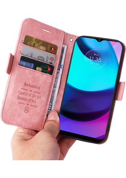 Motorola Moto E20/E30/E40 Kart Yuvaları Için Kılıf Cüzdan Kapak Kapak Tpu (Yurt Dışından) indirimleri