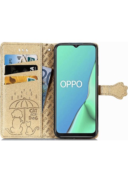 Oppo A5 2020/A9 2020 Için Kılıf Kısa Kayış Deri Kılıf Kapak Çevirin (Yurt Dışından) modelleri
