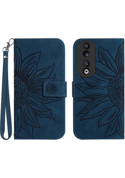 Kart Yuvaları Tutucu Kısa Kayış Flip Cüzdan Telefon Pu ile Onur 90 Için Kılıf (Yurt Dışından)