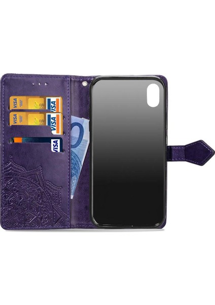 Iphone Xs Darbeye Deri Kılıf Basit Iş Çevirme Kapağı (Yurt Dışından) fiyatları